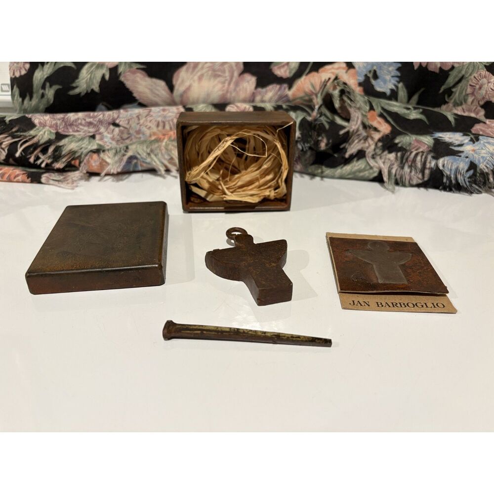 NIB Jan Barboglio Guardian Angel - wrought iron